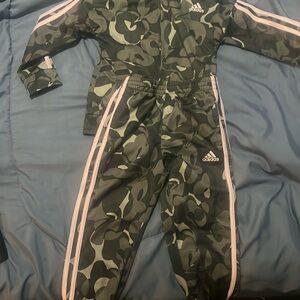 Adidas camouflage 4T track suit